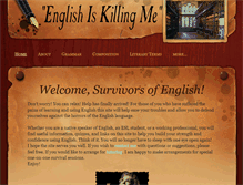 Tablet Screenshot of englishiskillingme.com